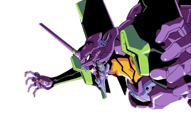 Eva-01 from evangelion, in pixelart